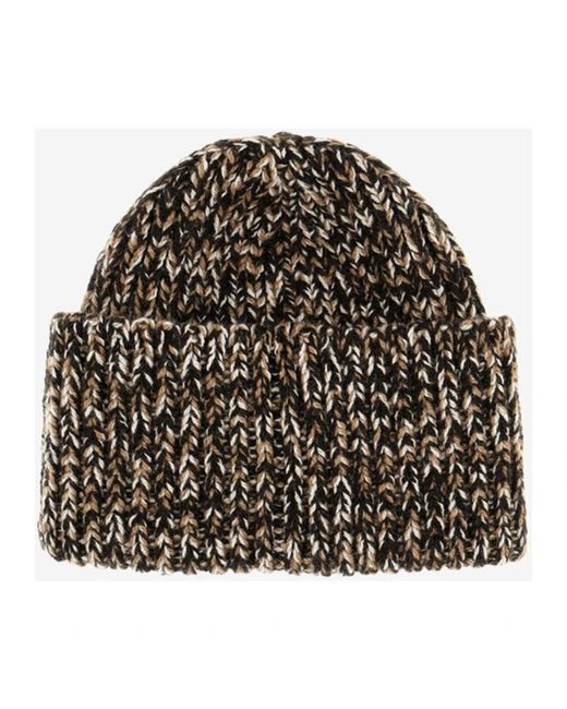 Patou Black Rippstrick-Mütze