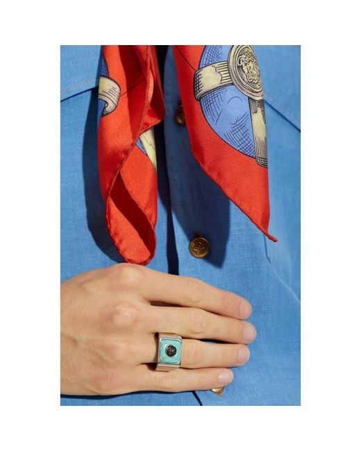 Rings Versace pour homme en coloris Green