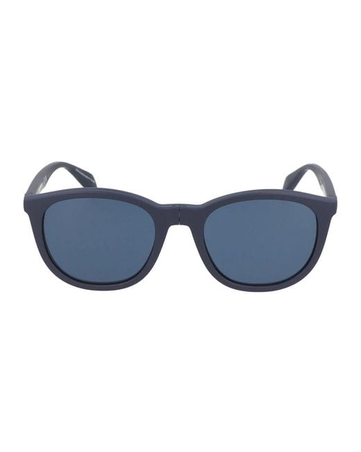 Emporio Armani Blue Quadratische rahmen sonnenbrille