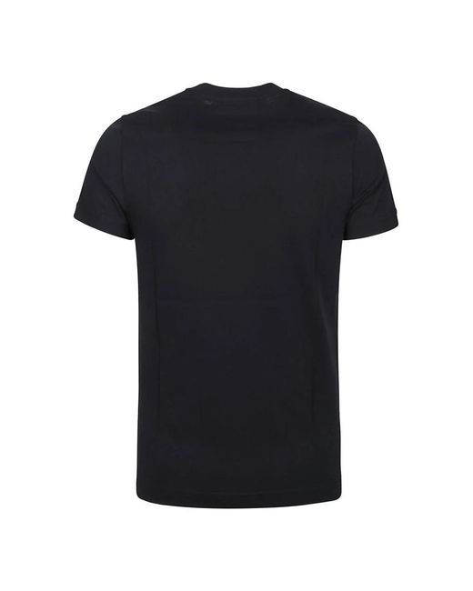 Emporio Armani Navy blaues baumwoll t-shirt,klassisches schwarzes baumwoll-t-shirt,t-shirts in Black für Herren