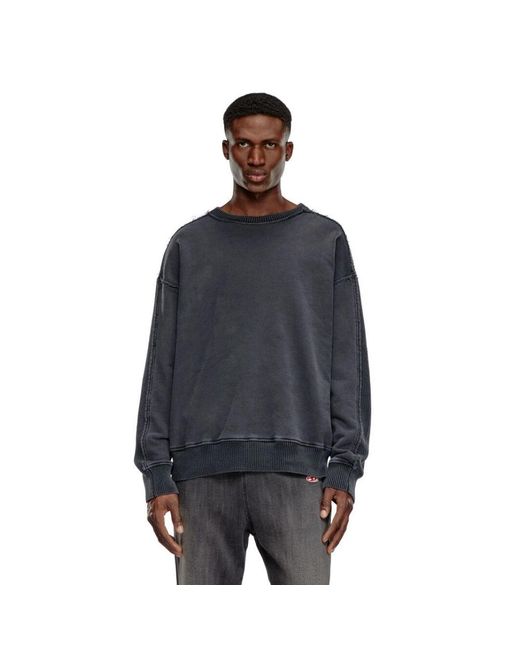 DIESEL Blue Sweatshirts for men