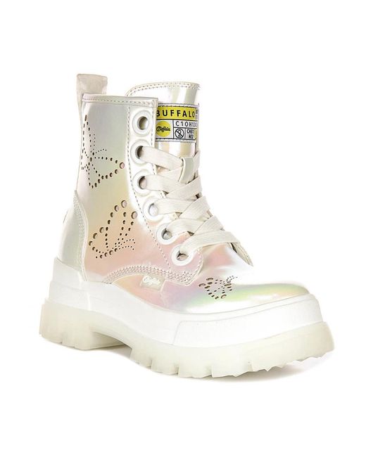 Buffalo Natural Lace-Up Boots