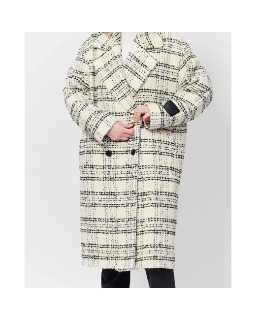 Coats > double-breasted coats Boss en coloris White
