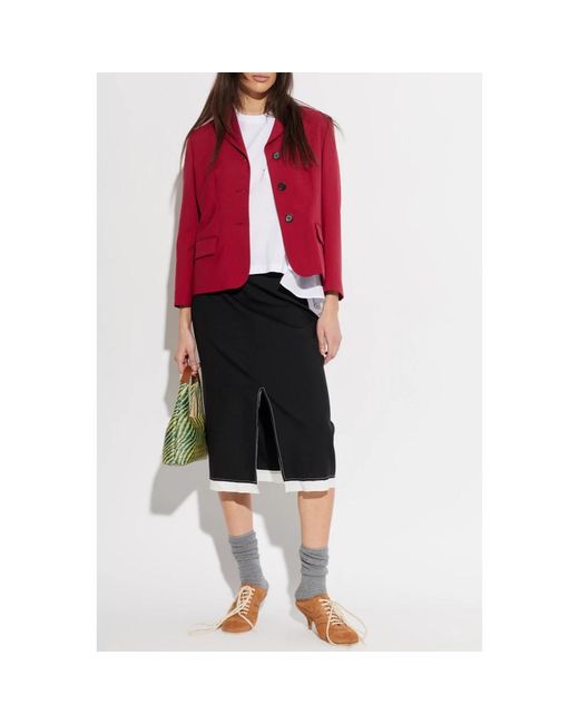 Marni Wool Blazer in het Red