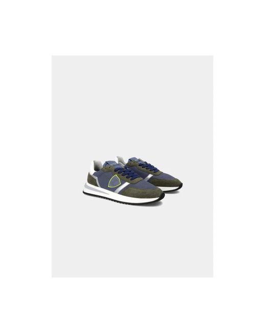 Philippe Model Blue Sneakers for men
