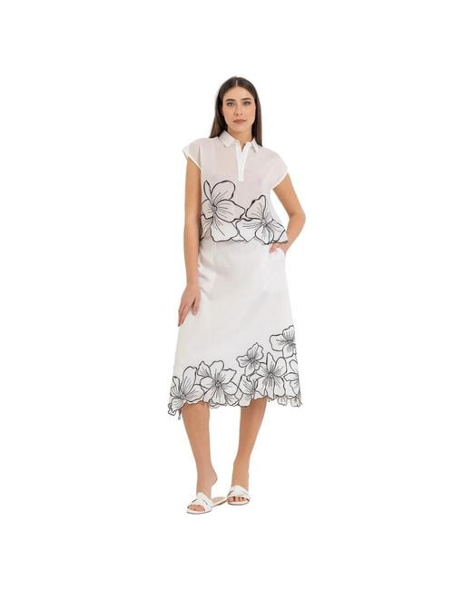 Kocca White Midi Skirts
