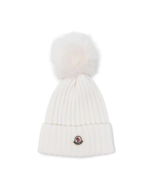 Moncler White Neutrals Hats