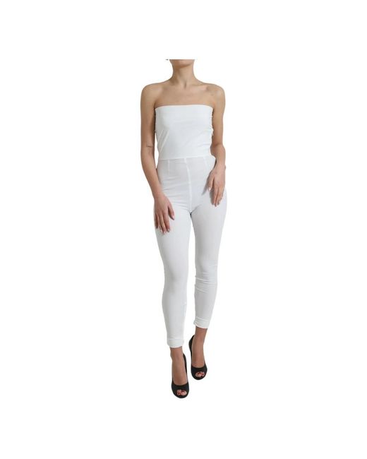 Dolce & Gabbana White Jumpsuits