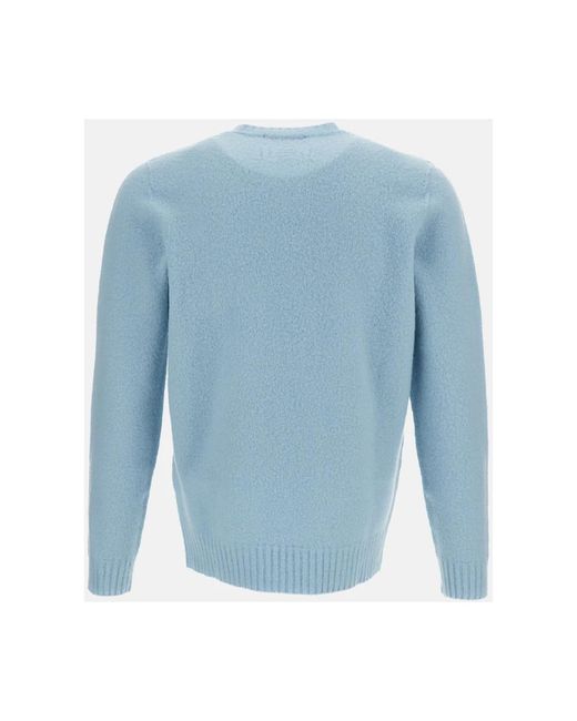 Drumohr Blue Round-Neck Knitwear for men