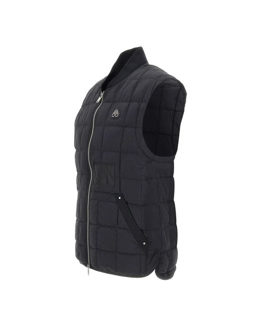 Moose Knuckles Blue Vests for men
