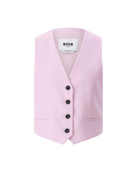 Vests MSGM de color Pink