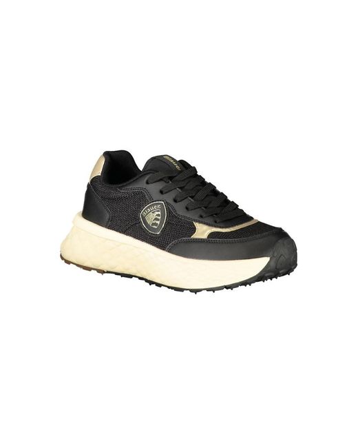 Blauer Black Leather Sneaker