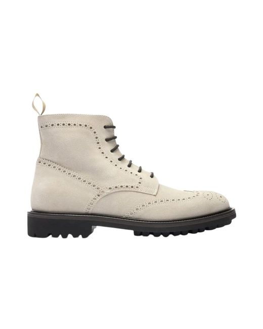 Scarosso Natural Lace-Up Boots for men