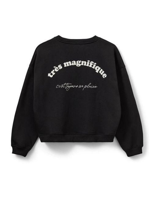 Sofie Schnoor Hoodies & Sweatvesten ,Zwart ,Sweatshirts in het Black