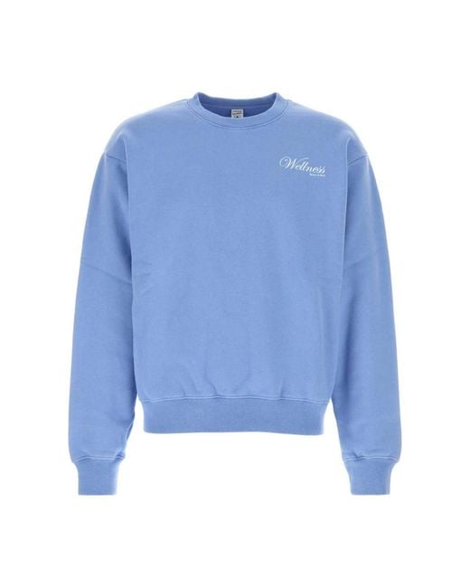 Sporty & Rich Blue Sweatshirts for men