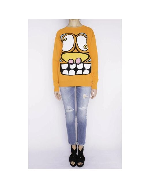 Jeremy Scott Orange Round-Neck Knitwear
