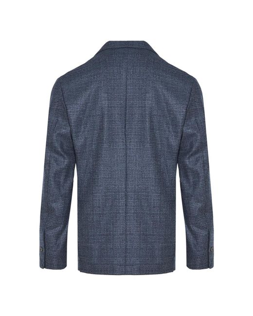 Barba Napoli Wolljacke Mit 2 Knöpfen in Blue für Herren