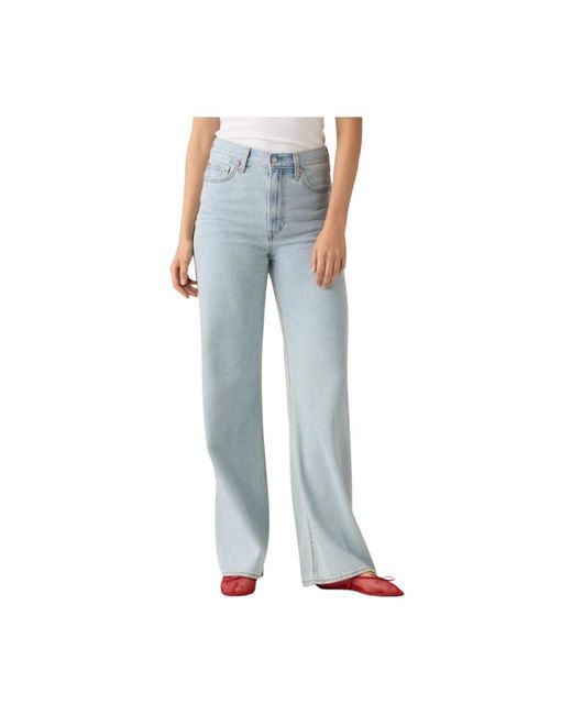 Levi's Ribcage Wide Leg Lightweight in het Blue