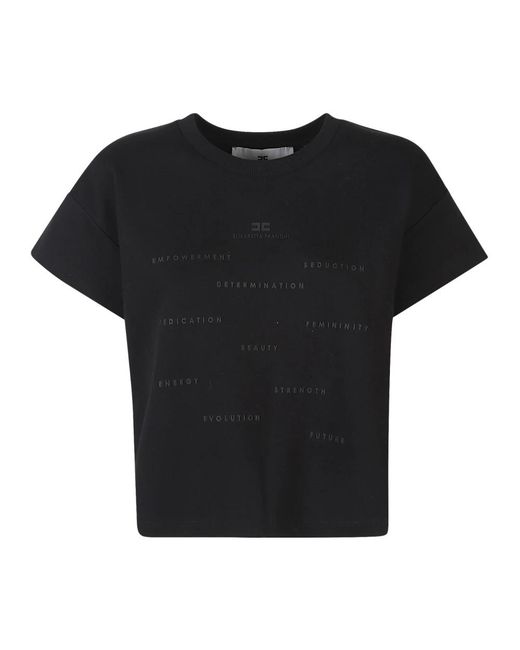 Elisabetta Franchi Black T-Shirts