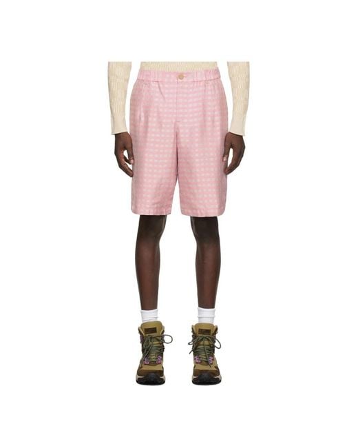 Jacquemus Pink 'Le Short Gelati' Shorts for men