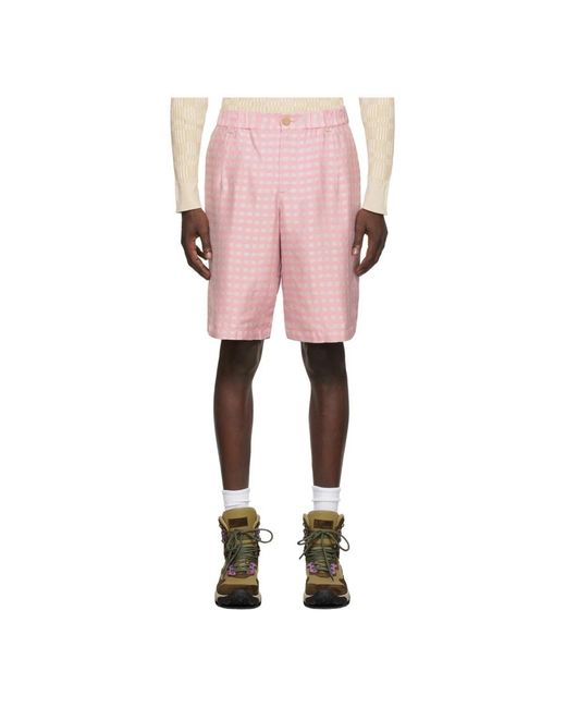 Jacquemus Geplooide Shorts in het Pink voor heren