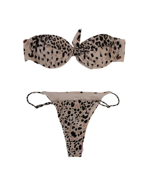 ME FUI Badmode ,Veelkleurig ,Polyester Animal Print Bikini Set in het Multicolor