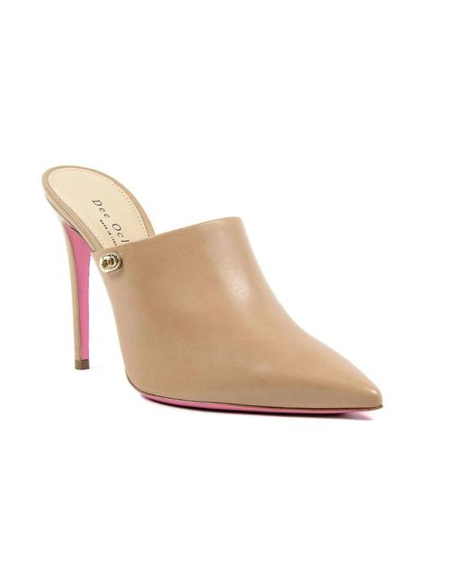 Dee Ocleppo Brown Heeled Mules