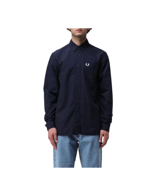 Casual Shirts di Fred Perry in Blue da Uomo