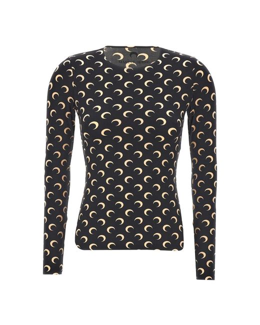 MARINE SERRE Black T-shirt
