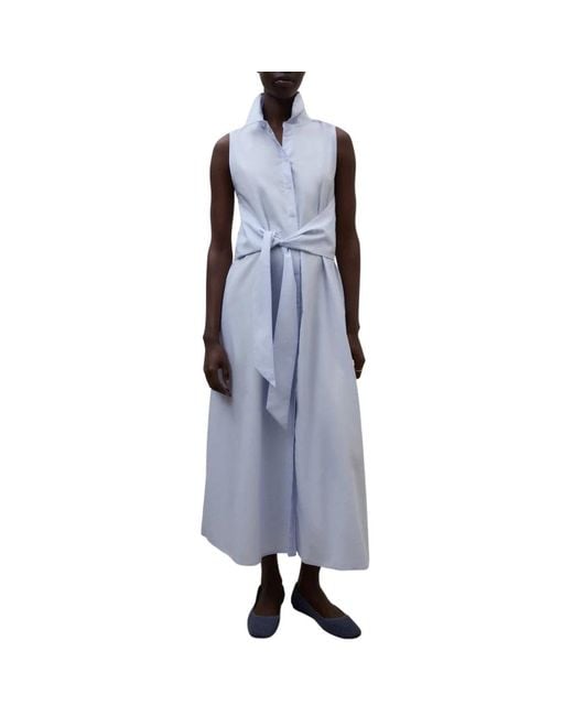 Ecoalf Blue Shirt Dresses