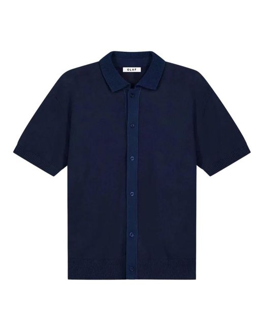 Olaf Hussein Blue Polo Shirts for men