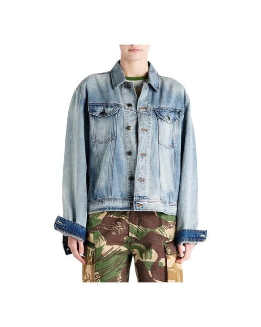 Deus Ex Machina Blue Denim Jackets for men
