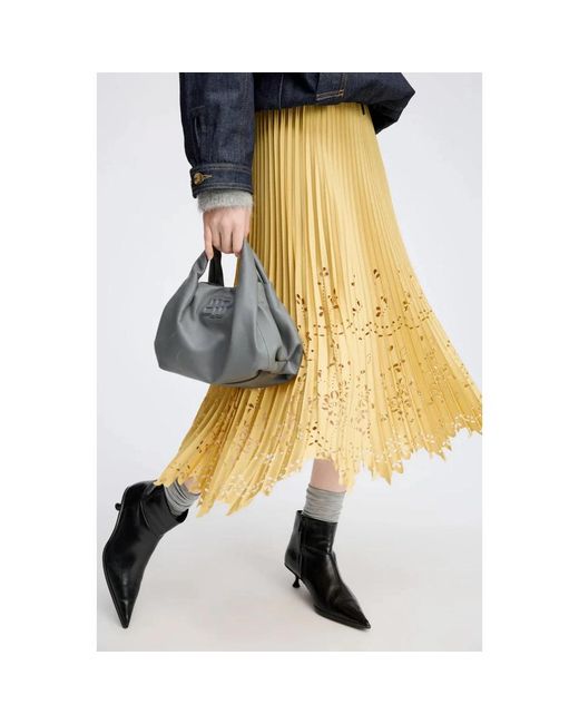 Munthe Yellow Midi Skirts