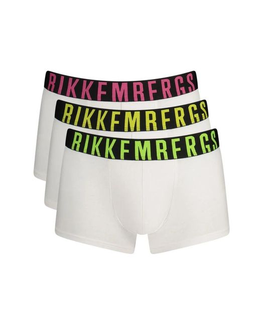 Bikkembergs Ondergoed ,Wit ,Katoen Cotton Boxer Short in het White voor heren