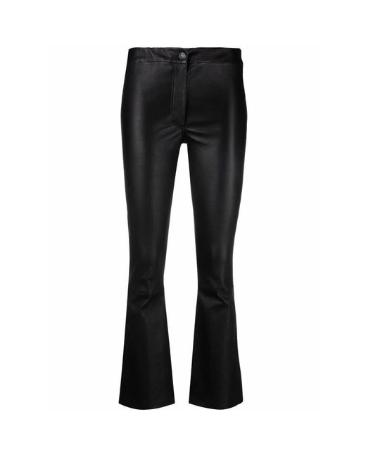 Arma Black Leather Trousers