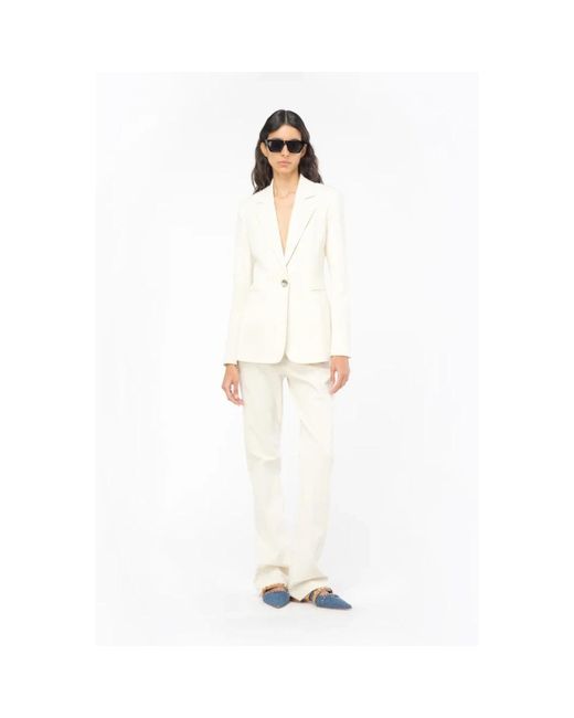 Pinko White Wide Trousers