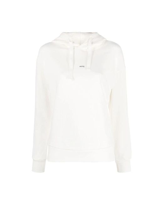 A.P.C. White Hoodies for men