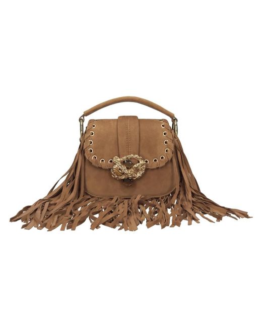 Gedebe Brown Suede Bag