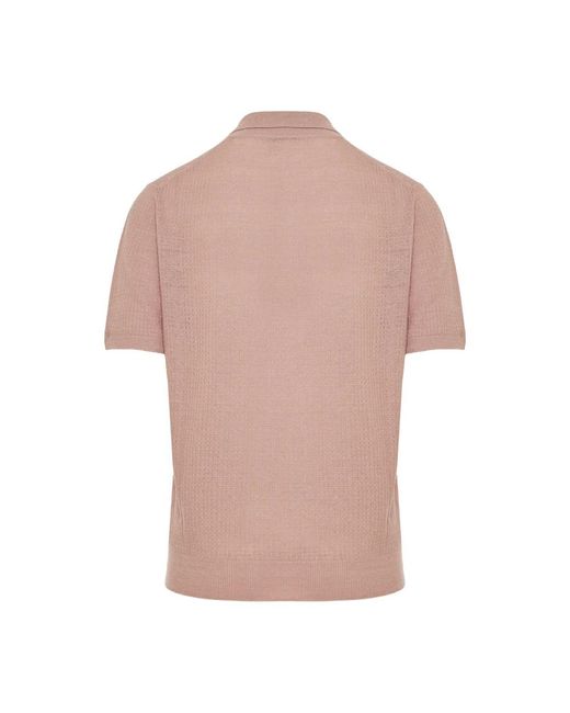 Corneliani Pink Polo Shirts for men