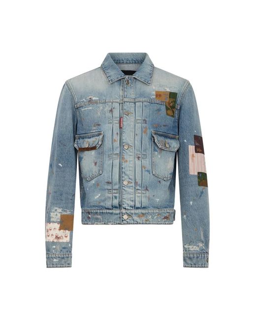 DSquared² Blue Denim Jackets for men