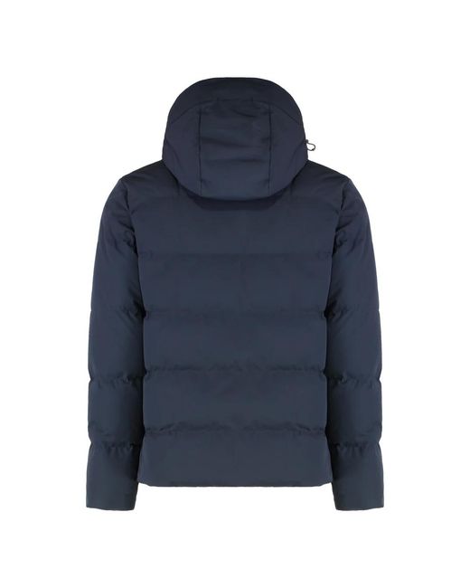Paul & Shark Daunenjacke Mit Kapuze Und Wärmegeschweißten Reißverschlüssen in Blue für Herren