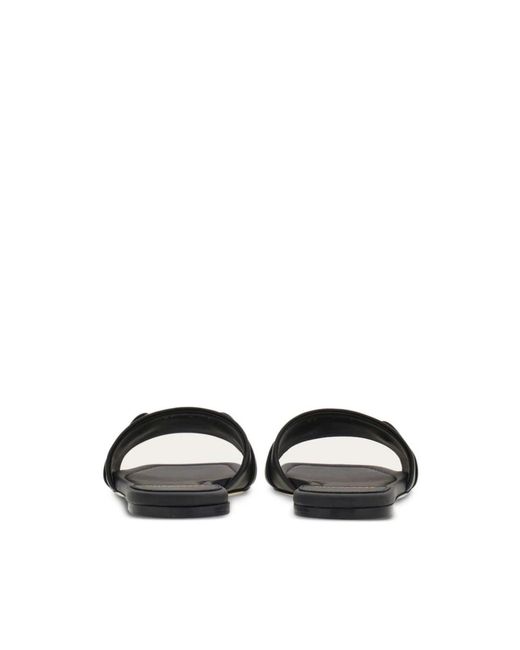 Ferragamo Black Sliders