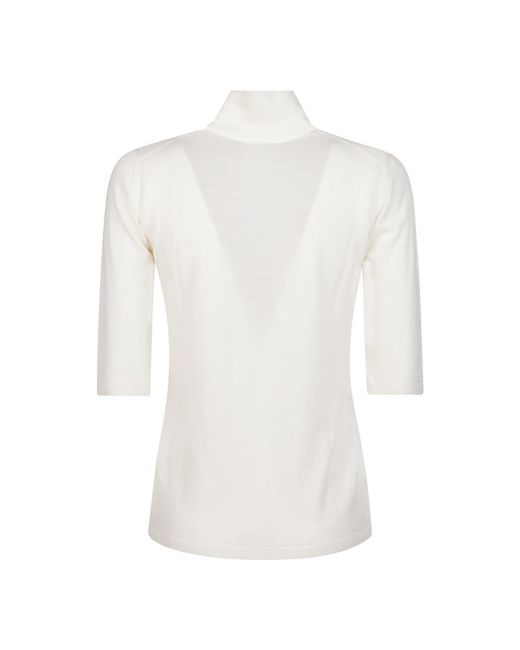 Max Mara White Turtlenecks