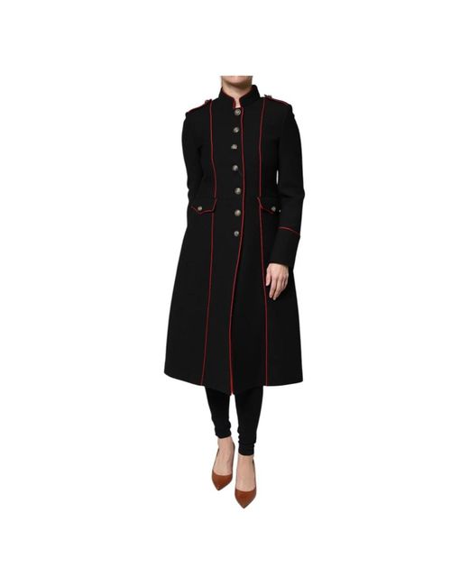 Dolce & Gabbana Black Trench Coats