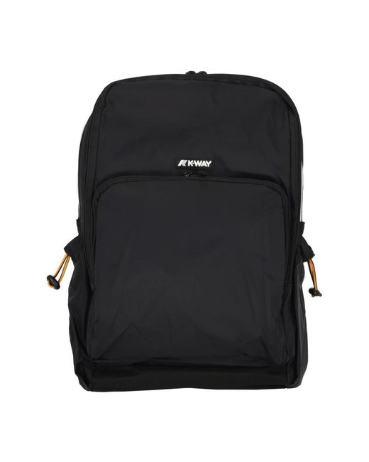 K-Way Black Backpacks for men