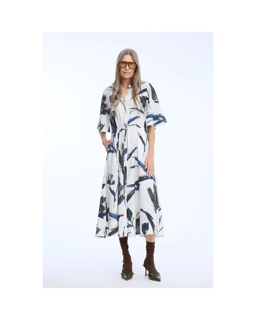 Munthe Blue Shirt Dresses