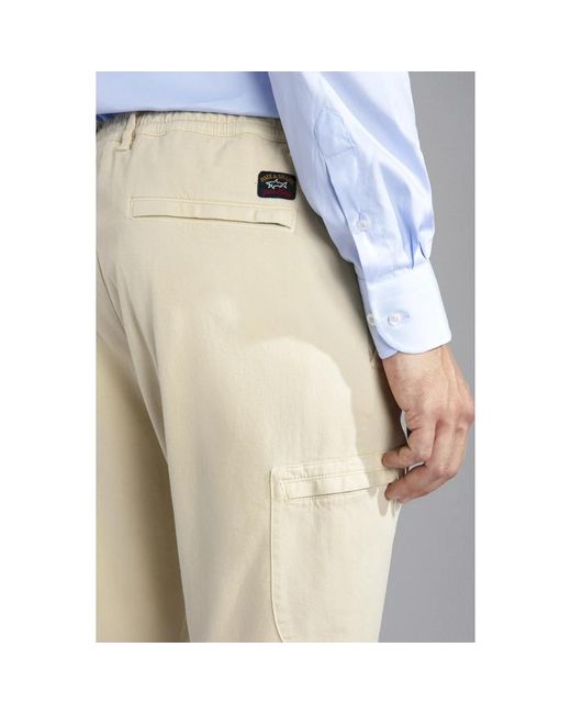 Paul & Shark Natural Straight Trousers for men