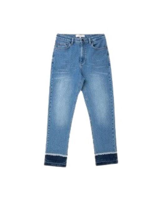 Munthe Blue Cropped Jeans
