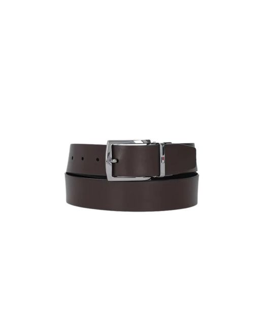 Belts di Tommy Hilfiger in Black da Uomo