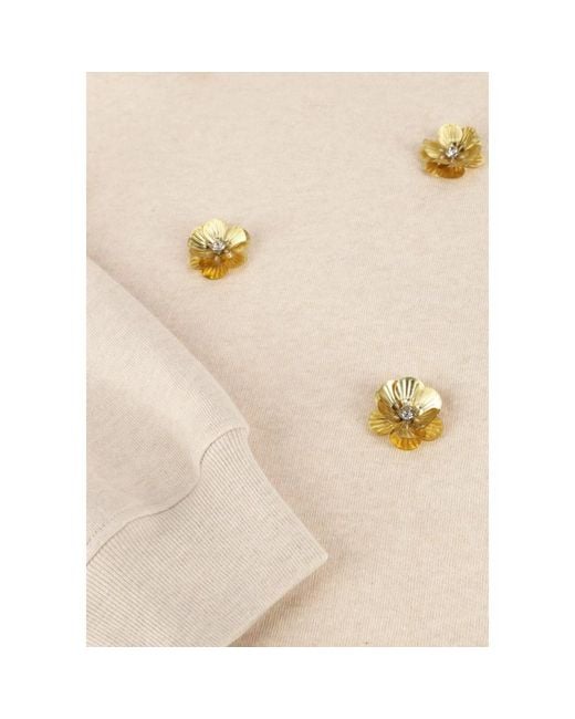 Nukus Beatriz Pullover Flower in het Natural